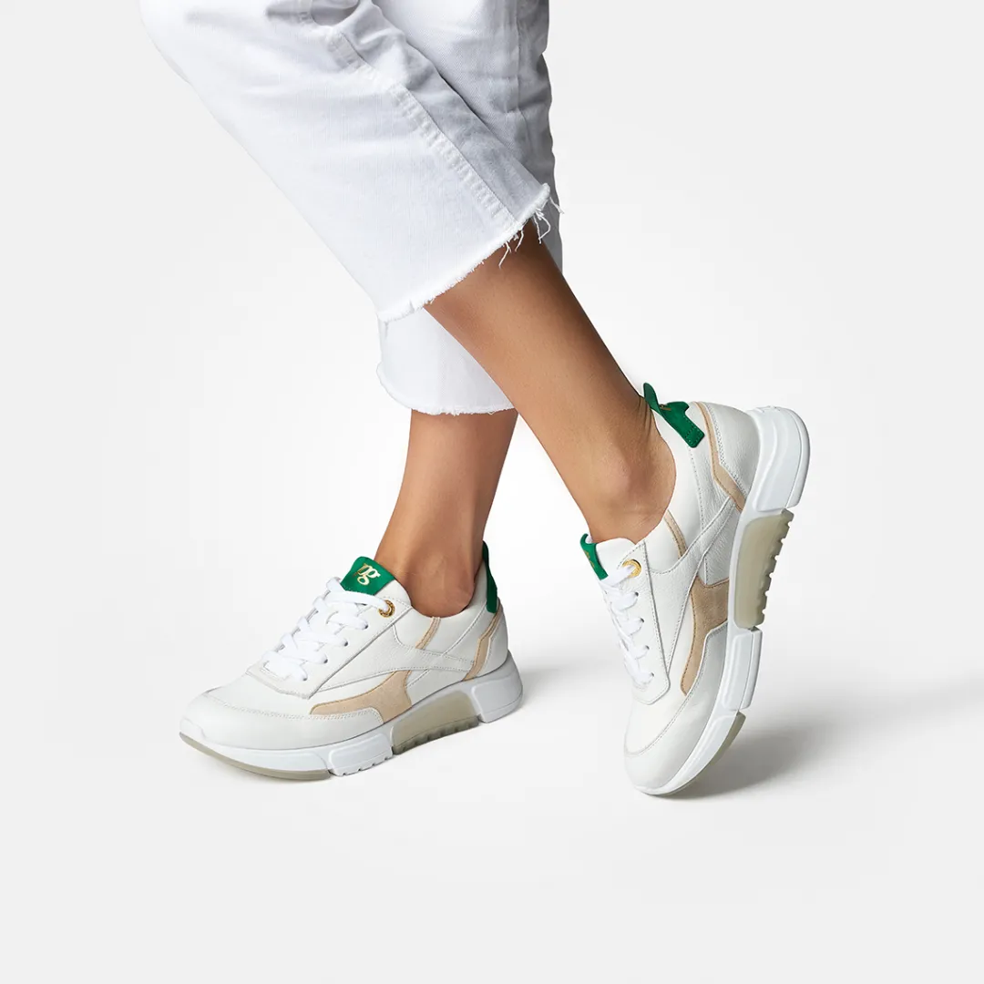 Paul Green SUPER SOFT sneaker with removable footbed White Hot