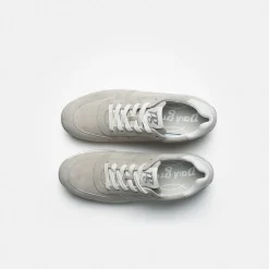 Paul Green SUPER SOFT sneaker with removable footbed Gray / Offwhite Clearance