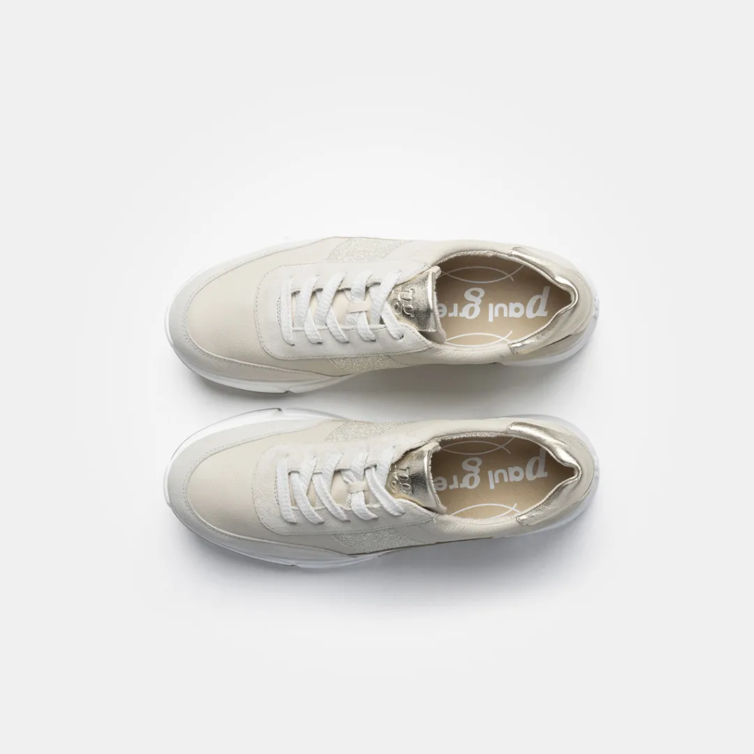 Paul Green SUPER SOFT sneaker with removable footbed Beige