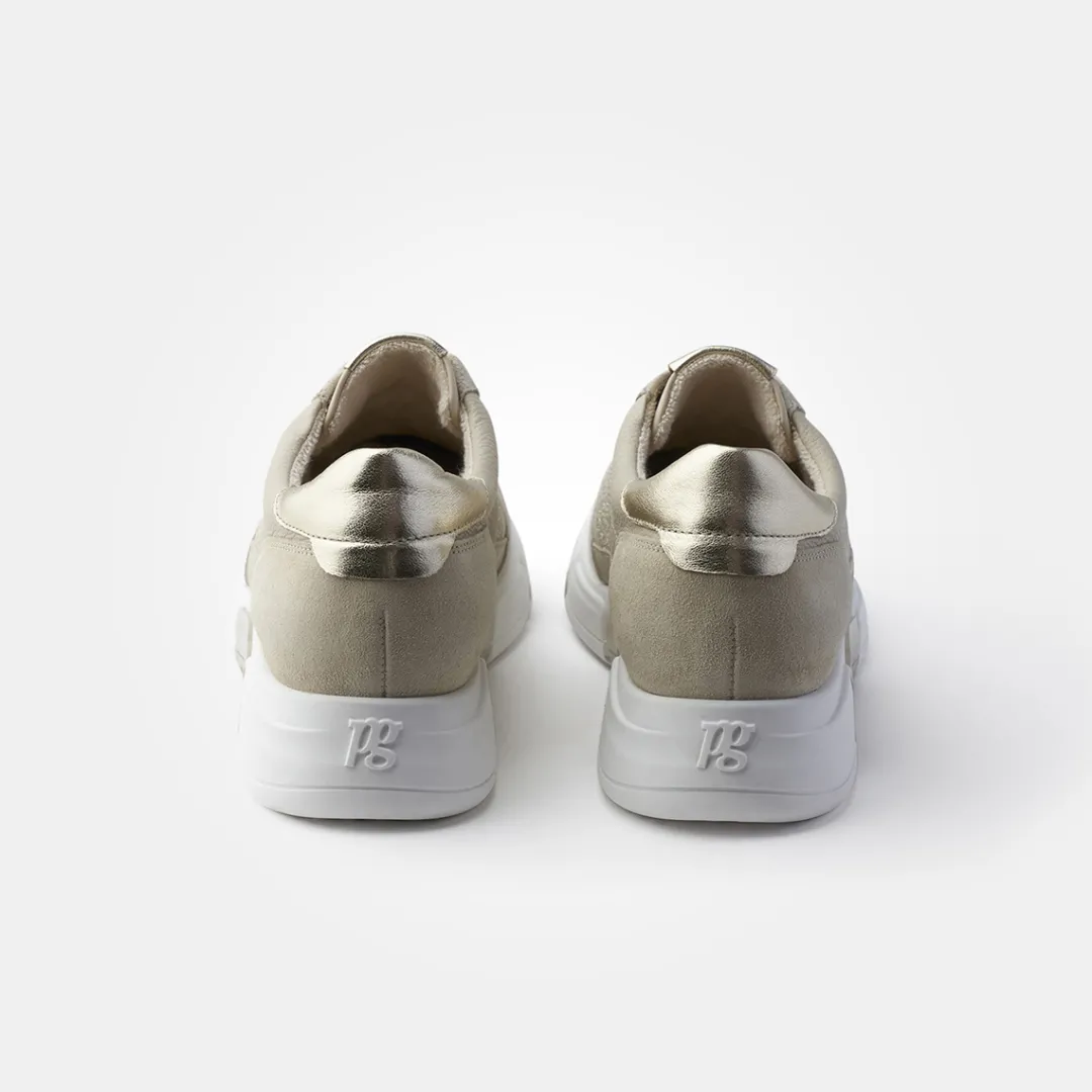 Paul Green SUPER SOFT sneaker with removable footbed Beige
